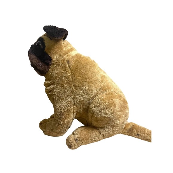 Melissa & Doug lifelike & loveable large jumbo plush chinese pug 18X17X14 - Picture 4 of 6
